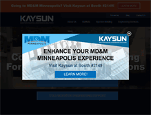 Tablet Screenshot of kaysun.com